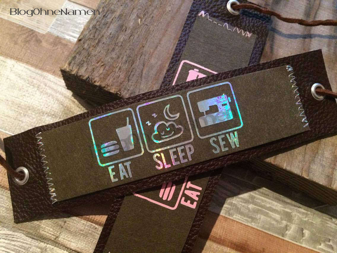 Armbänder aus SnapPap und Leder mit Plotter