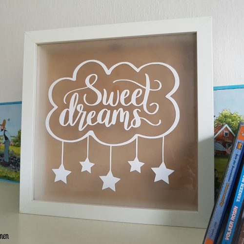 3D Bilderrahmen selber machen Leuchtrahmen mit Vinyl Motiv