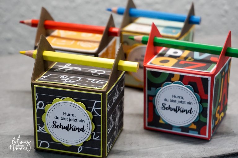 Strohhalmbox als Abschiedsgeschenk für Vorschulkinder