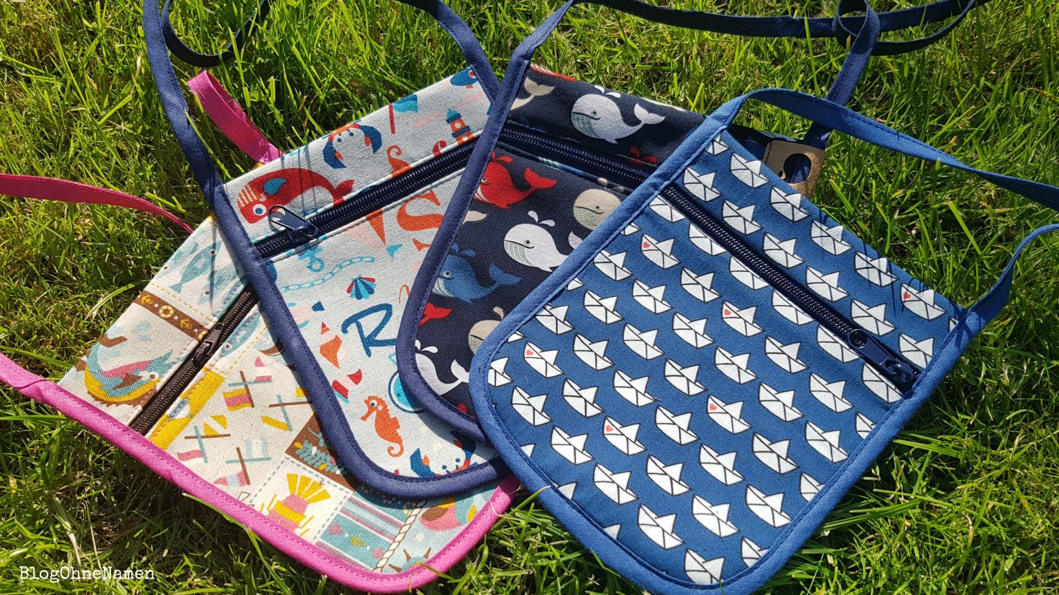 Maritime Kindertaschen zum Umhängen selbst genäht