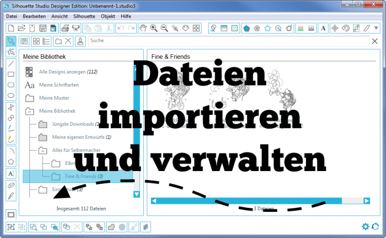 Dateien in Silhouette Software importieren
