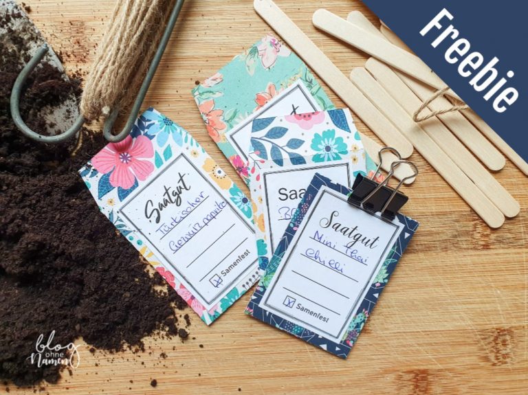 Freebie: Saatguttüten Vorlage zum Ausdrucken und Plotten