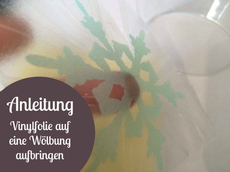 Vinylfolie auf Glas kleben