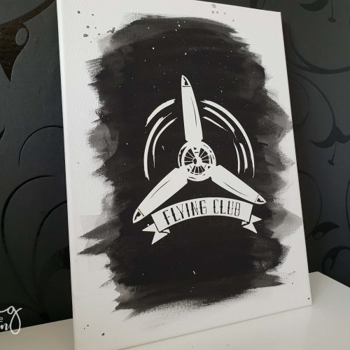 Plotter DIY Leinwand mit nachtleuchtender Folie (1 von 33) Fertiges Wandbild mit leuchtender Folie für das Kinderzimmer