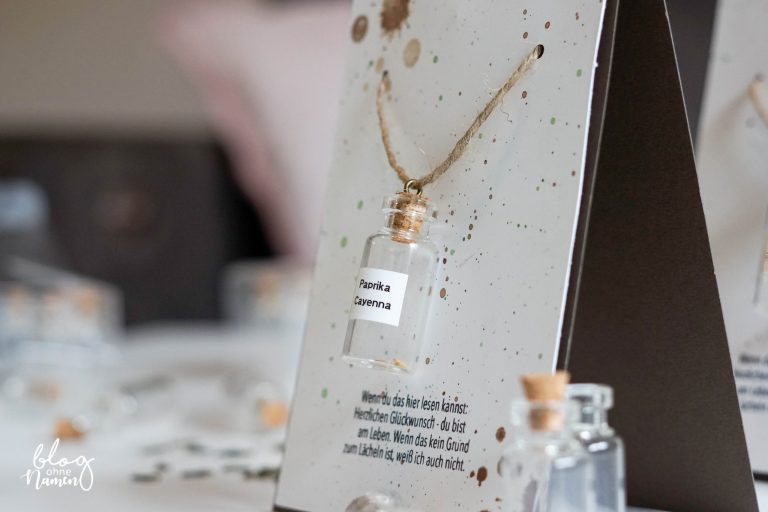 DIY: Flaschenkarte zu Silvester