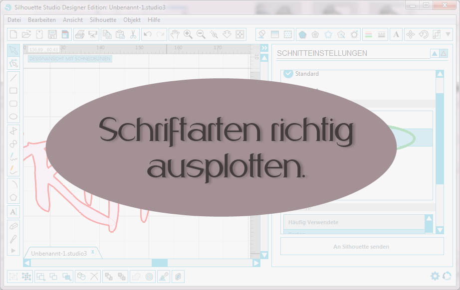 Schriftarten in Silhouette Studio richtig verwenden – installieren & verschweißen