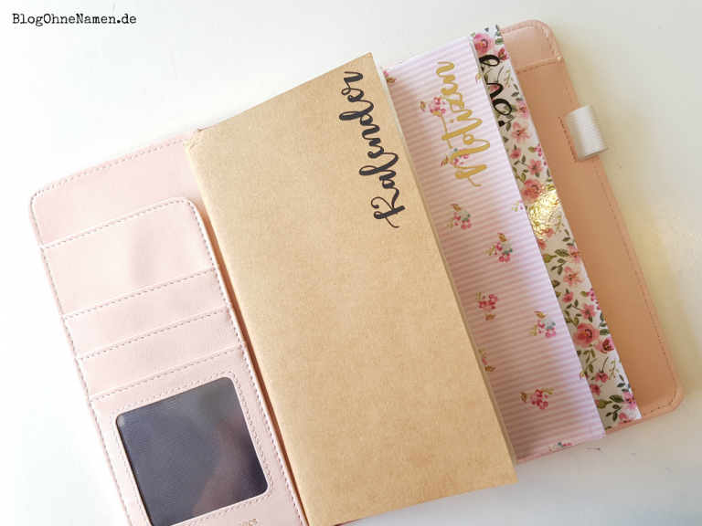 Travel Notebook im Midori Stil mit selbst gestalteten Einlagen